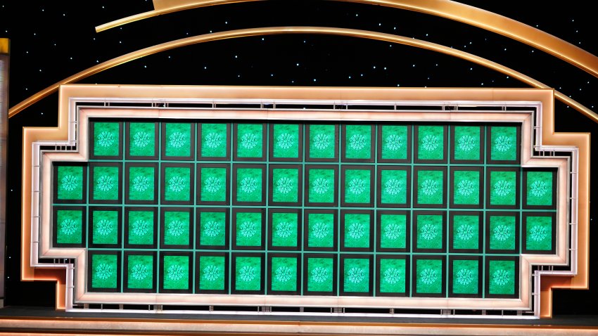 The game board for "Wheel of Fortune."